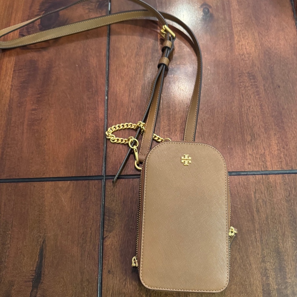Tory Burch crossbody phone carrier